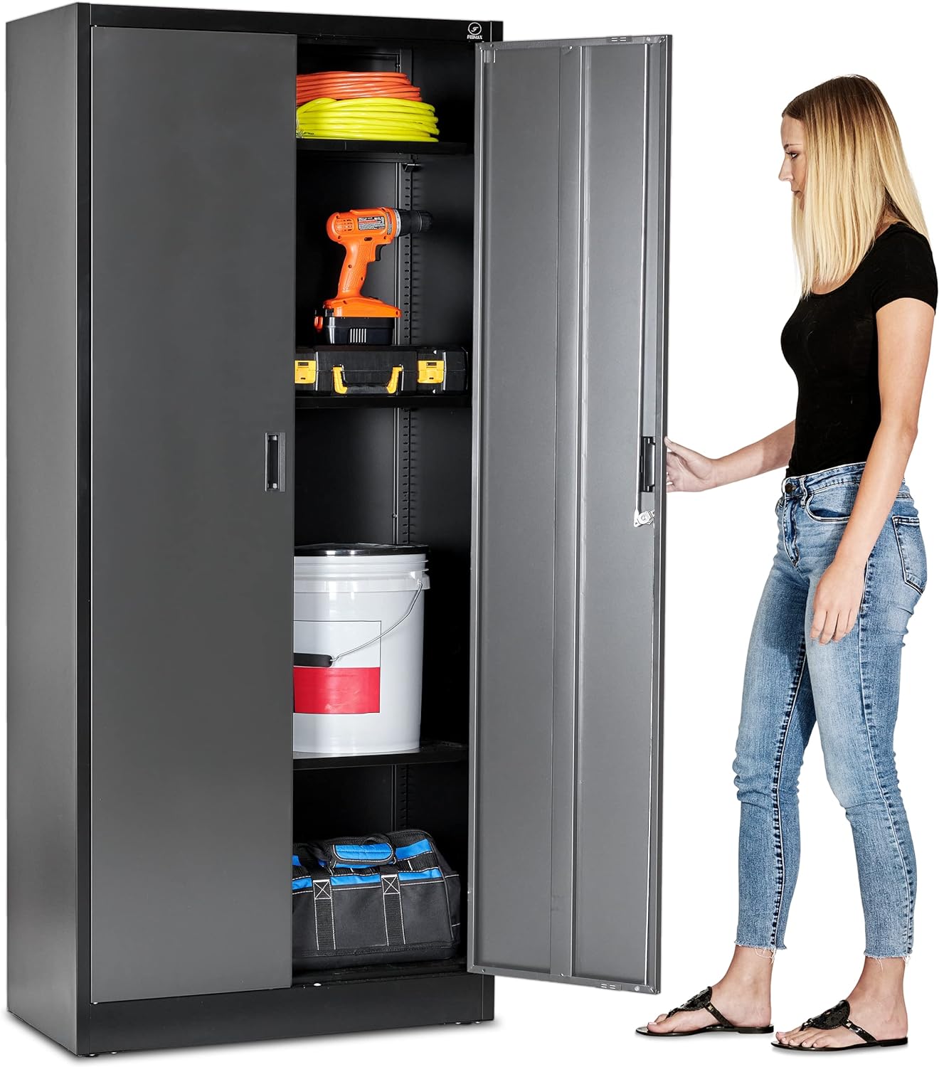 Heavy Duty Metal Garage Locker - 71 