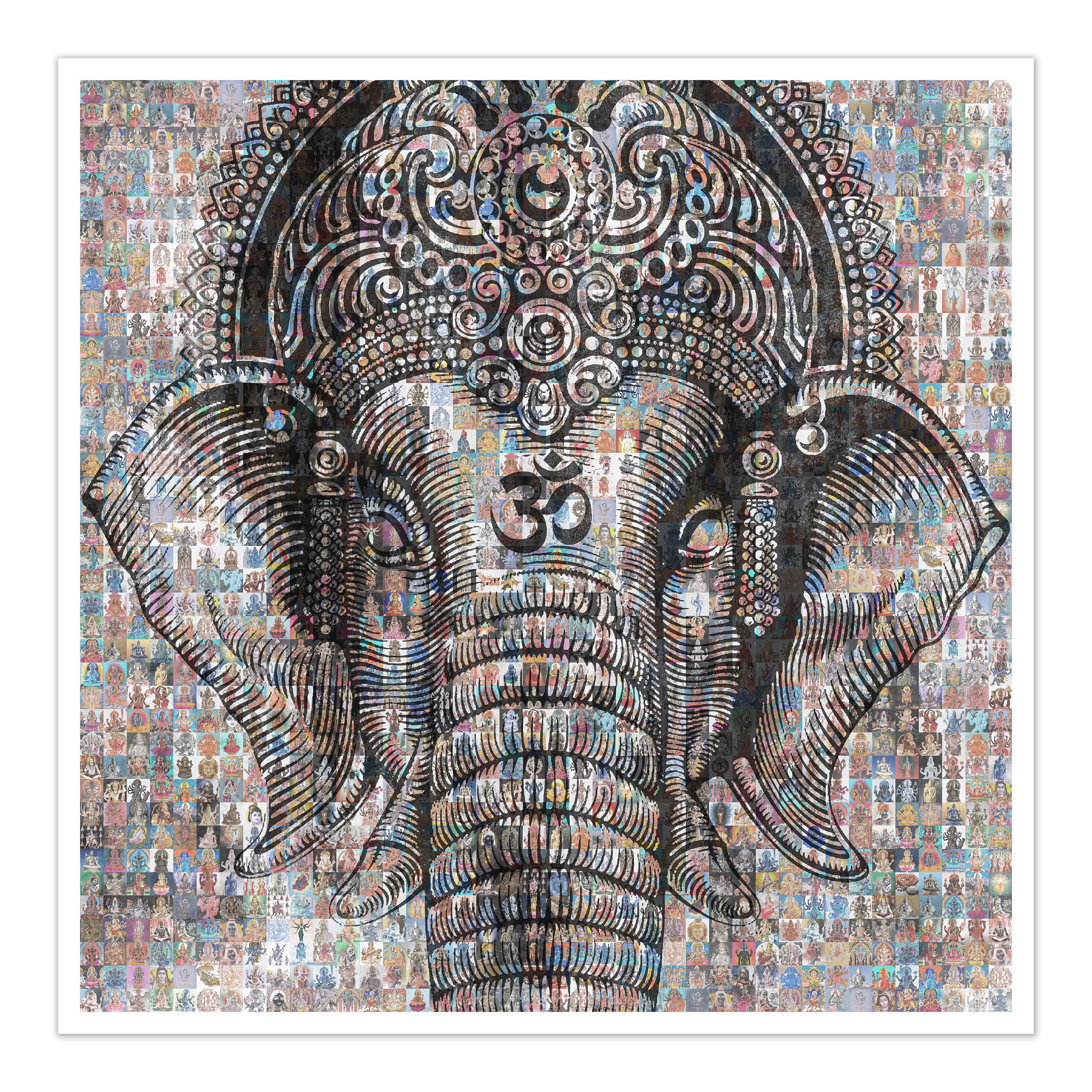 Ganesh Silhouette BW