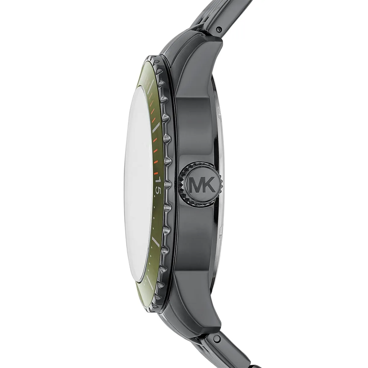 Michael Kors Cunningham Multifunction Olive Green Dial Gunmetal Men's Watch - MK7158