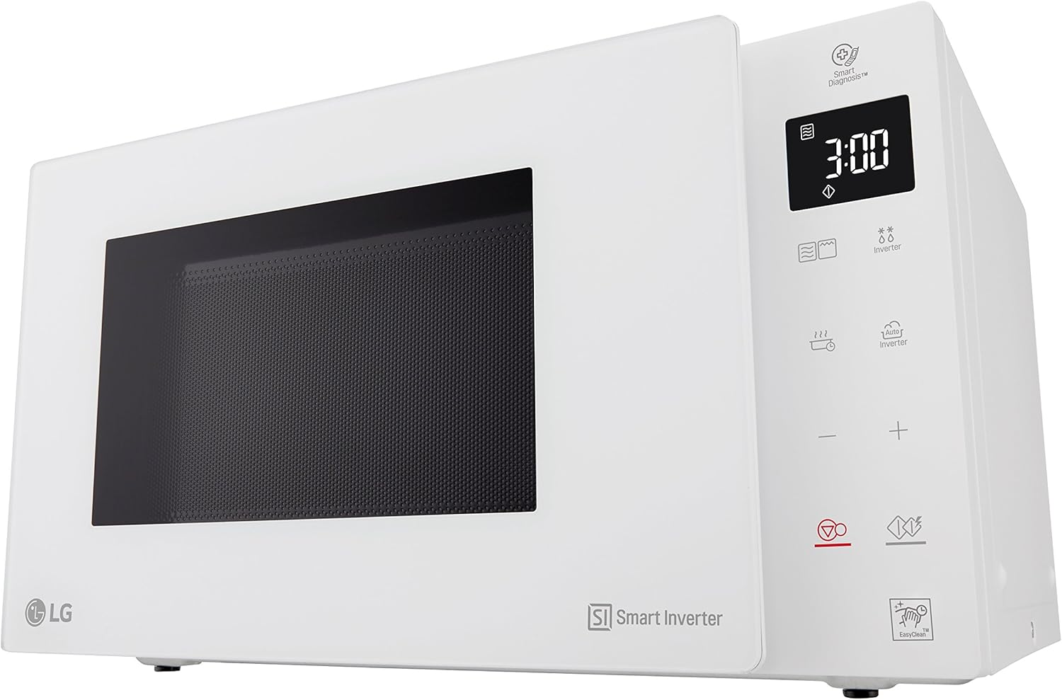 LG MH6535GIS Mikrowelle mit Inverter Technologie & Quarz Grill, 25 Liter Kapazitt, 1000 W, Automatikprogramme, einstellbare Leistungsstufen für optimales Garen und EasyClean-Funktion, Schwarz