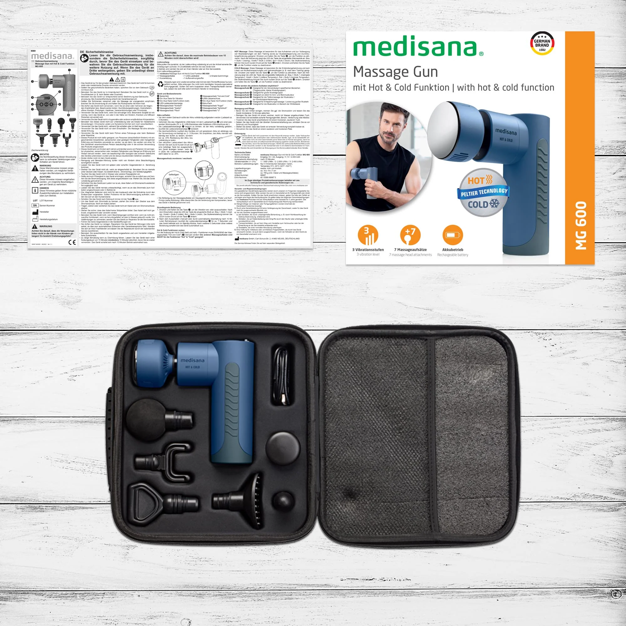 Medisana Massagepistole Hot & Cold MG600