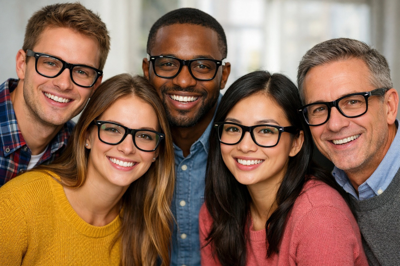 Black Nerd Glasses | Iconic 80's Style | Clear Lens 1081D