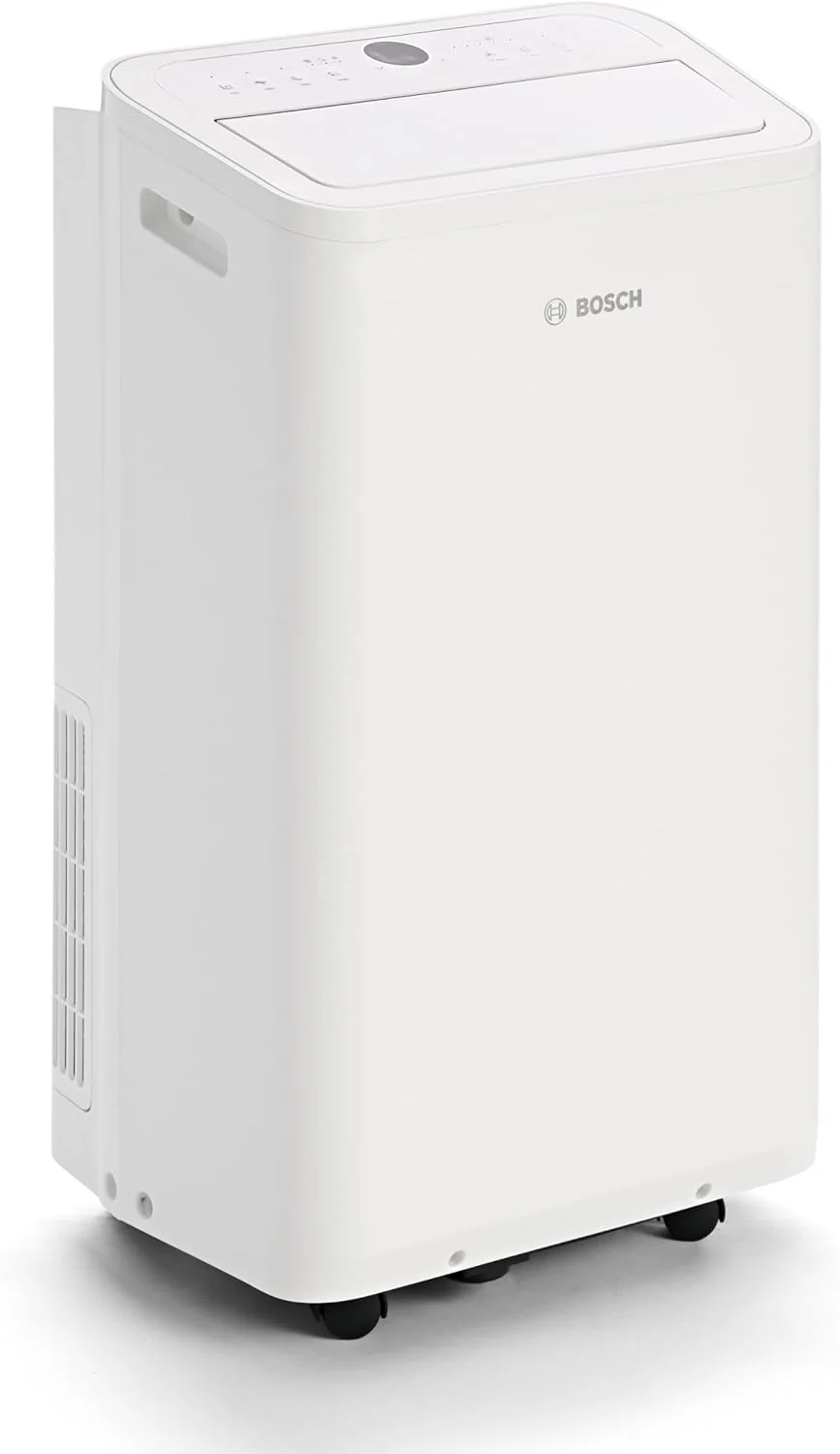 Bosch Cool 4000 Climatizzatore Mobile - 3-in-1: Climatizzatore, Deumidificatore, Ventilatore - 2,6 kW per ambienti fino a 35m² - Con modalità automatica, silenziosa e notturna