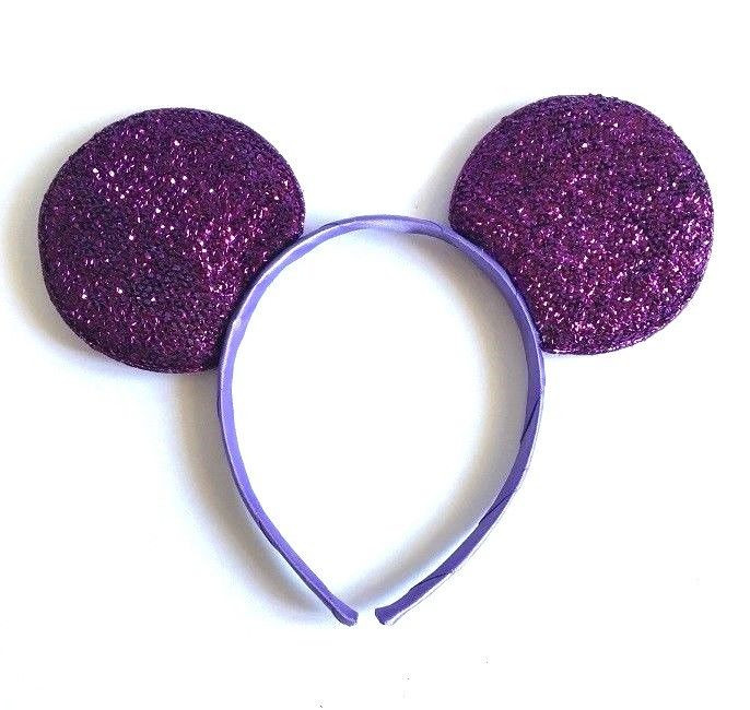 Purple Mickey Ears Glitter  | 15003PUR