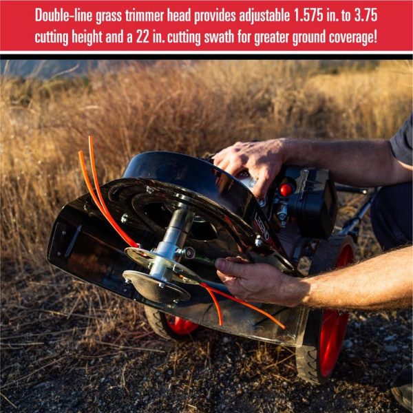 22 in. 173 cc Gas Walk Behind String Trimmer/Mower