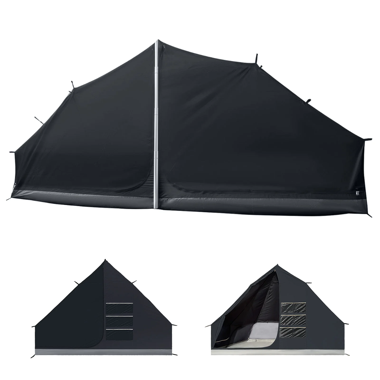 2025 KingCamp Tienda interior para Khan Palace – Cabina de descanso oscurecedora con ventilación de malla, suelo impermeable y espacio para 2 personas