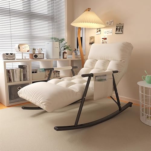 Sedia A Dondolo Da Interno,poltrona Relax,poltrona Camera Da Letto,sedia A Dondolo,poltrona Salotto,poltroncina Camera Da Letto,sedia Camera Da Letto,poltrona A Dondolo,poltrona ( Color : White ) : Amazon.it: Casa e cucina