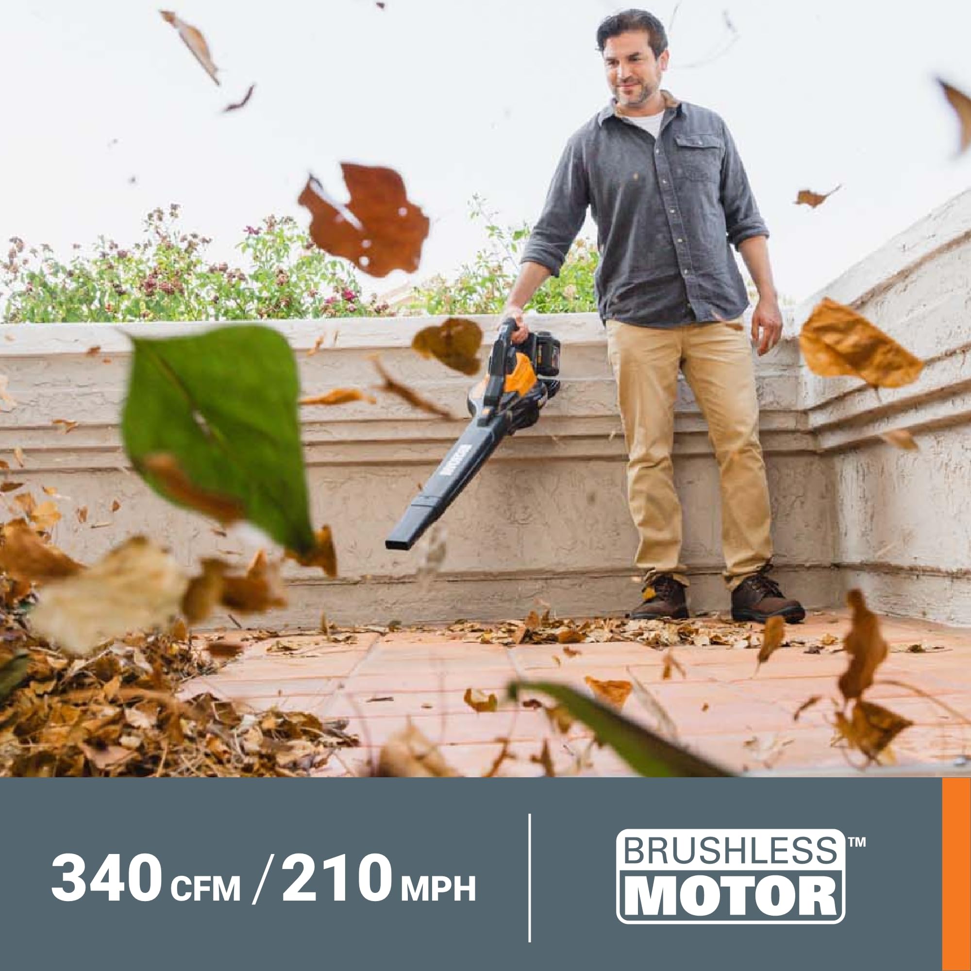 WORX WG583 Cordless Blower Mulcher