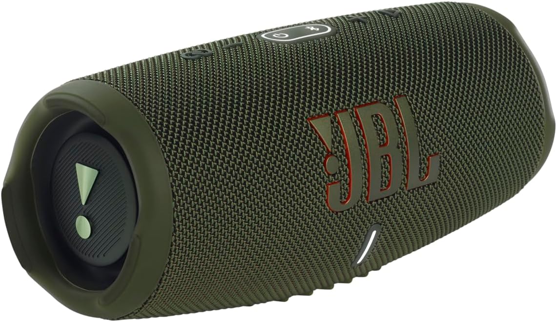 JBL Charge 5 Bluetooth-Lautsprecher in Schwarz – Wasserfeste, portable Boombox mit integrierter Powerbank – Eine Akku-Ladung für bis zu 20 Stunden kabellosen Musikgenuss