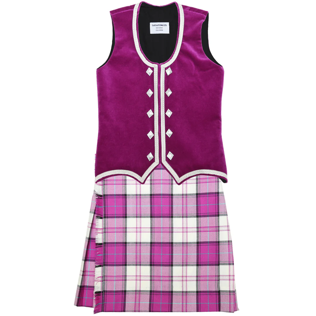Size 4 Slim Fuchsia Menzies Kiltie and Vest