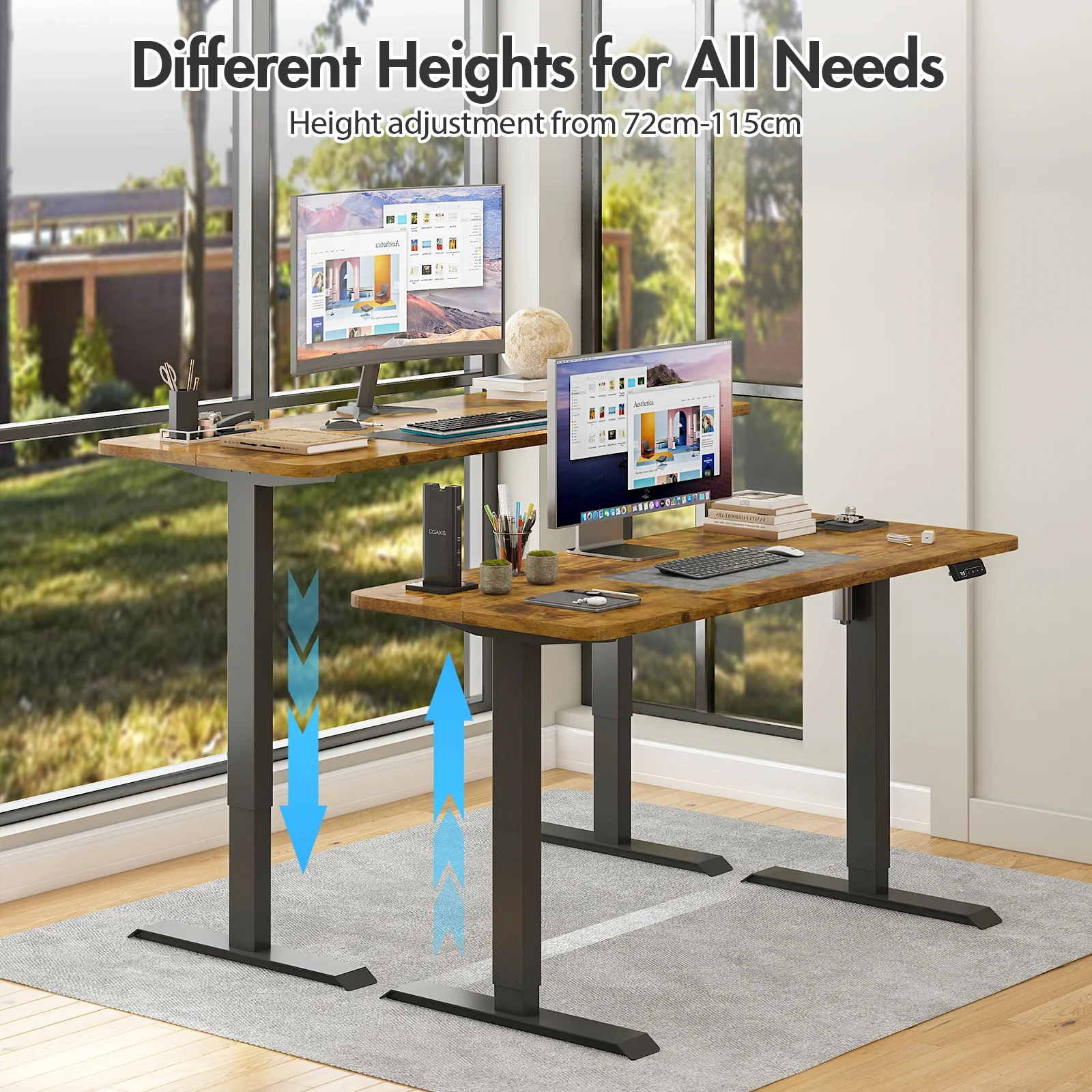 Electric Standing Desk with Memory Lifting 120cm