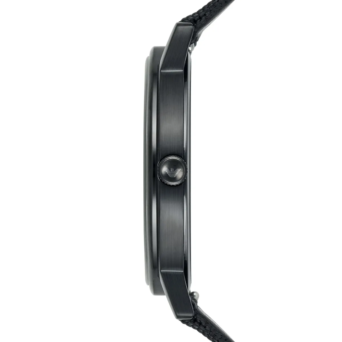 Emporio Armani Kappa Black and White Striped Nylon Strap Men's Watch - AR80004
