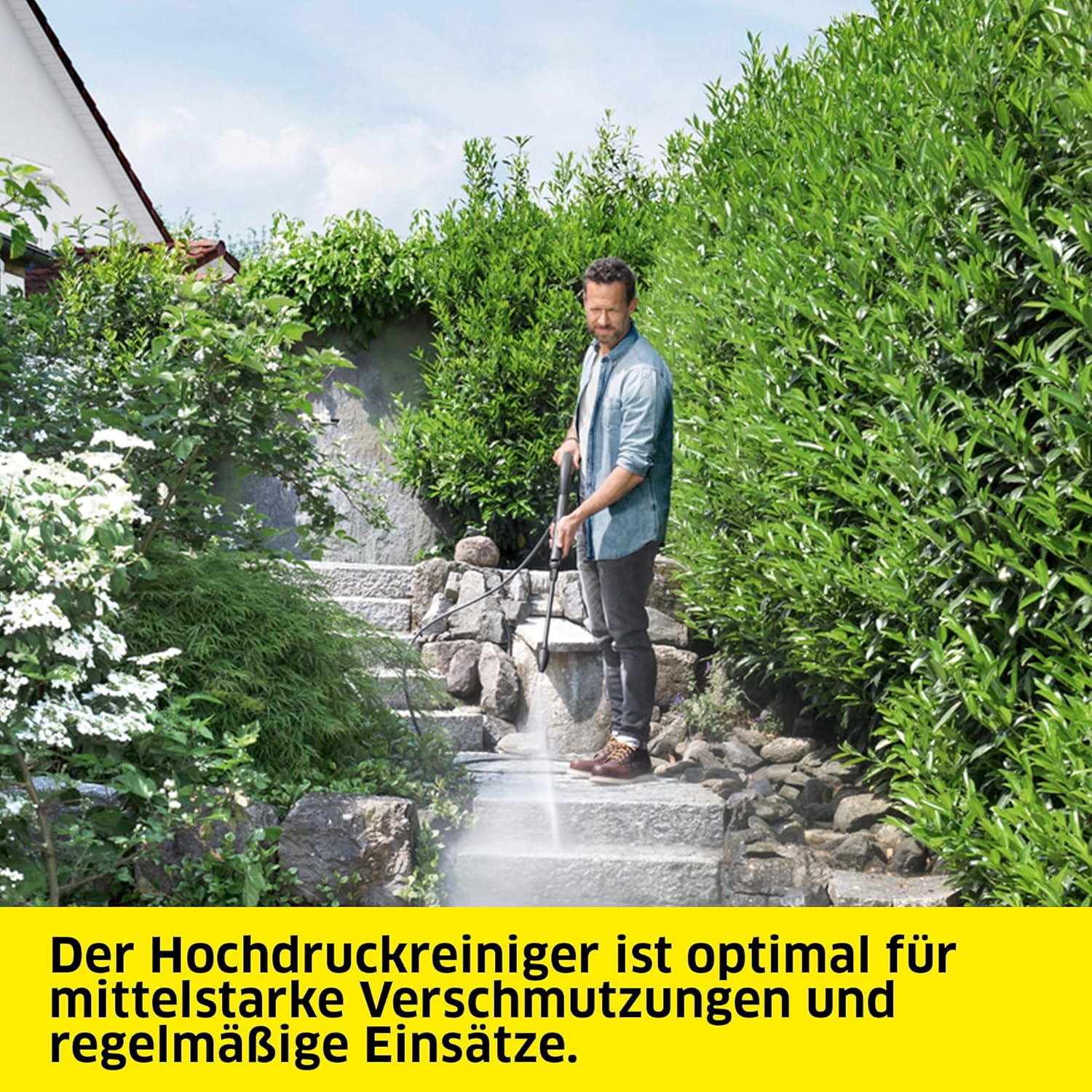 Kärcher Hochdruckreiniger K 5 Power Control, Druck: max. 145 bar, Fördermenge: 500 l/h, Flächenleistung: 40 m²/h, Wasserfilter, Gewicht: 13 kg, Hochdruckschlauch und -pistole, Dreckfräser, Strahlrohr