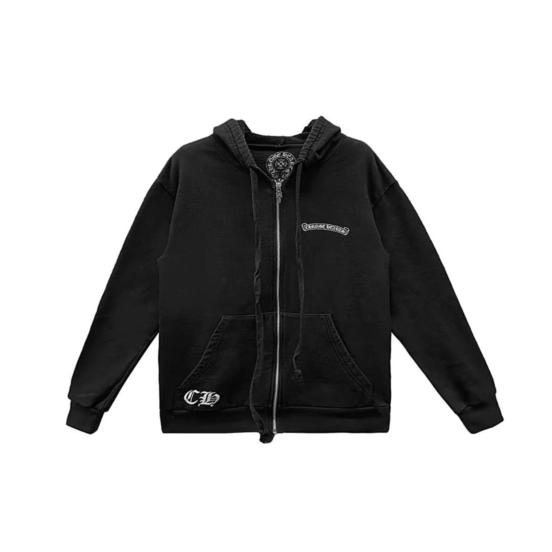 Chrome Hearts Vine Dagger Logo Zip Up Hoodie