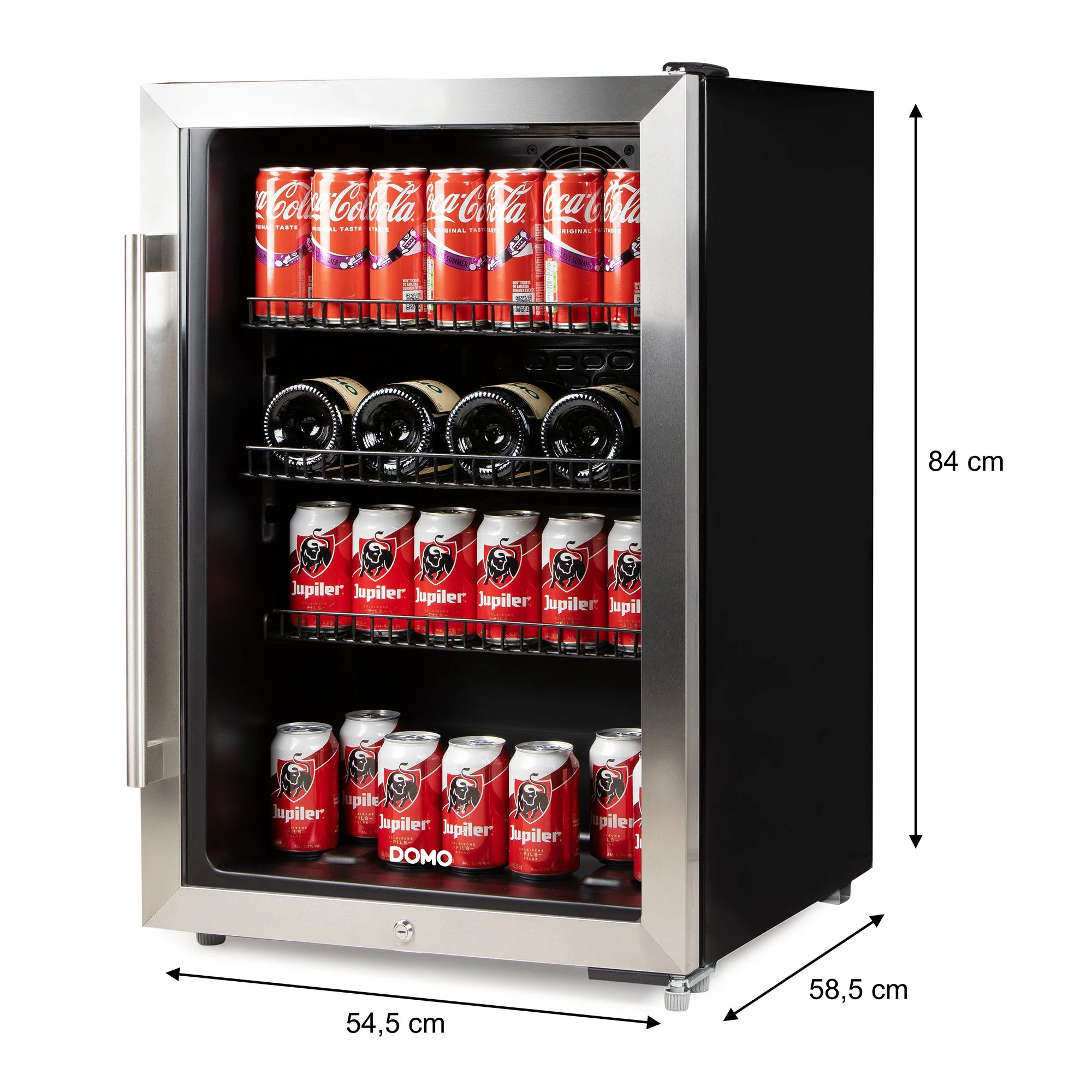 Domo Flaschenkühlschrank DO91610BK, 118 L
