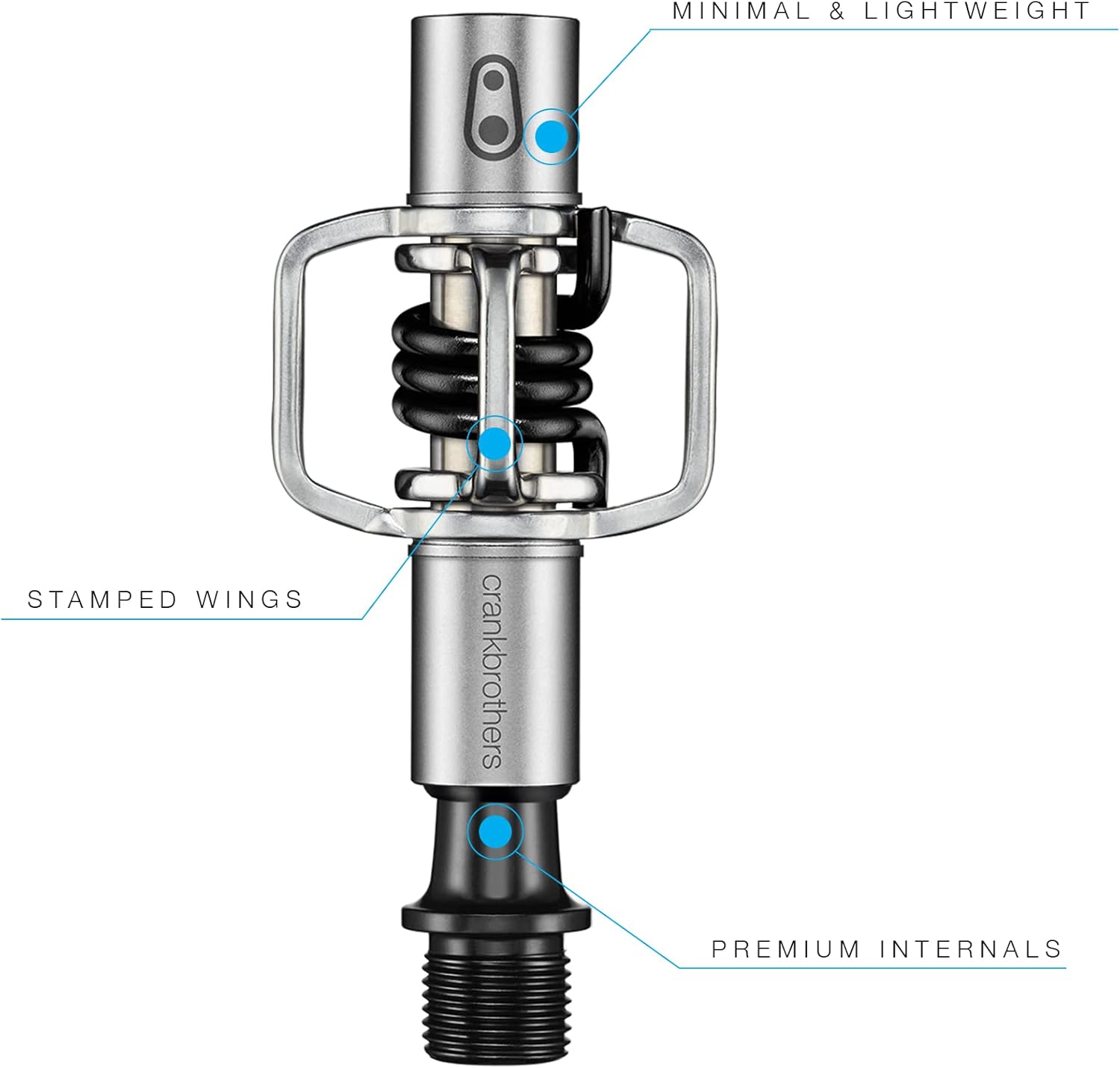 Crankbrothers Eggbeater 11 Titanium Road Bike Pedals, Gold, Lightweight, Unisex Adult