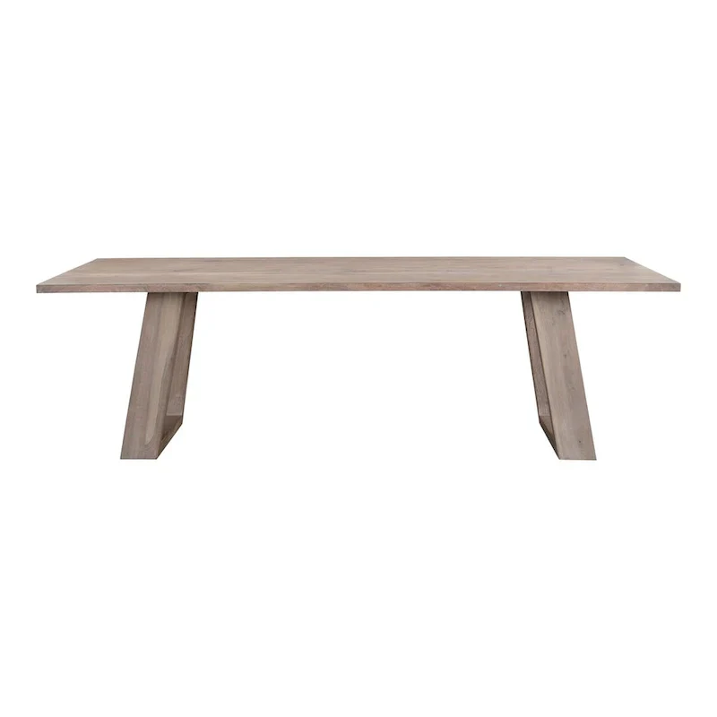 Aurelle Home Tina Contemporary Solid Acacia Wood Dining Table