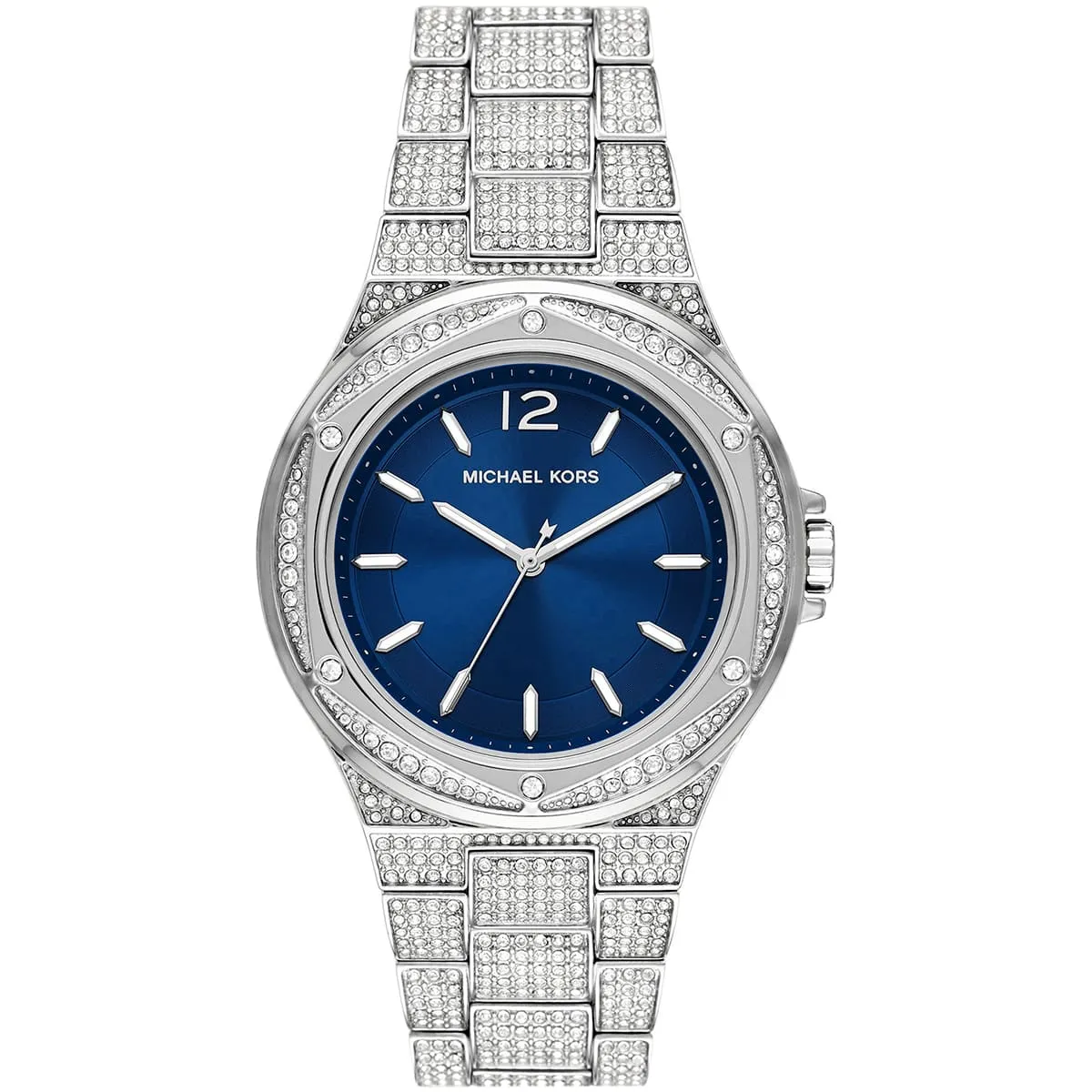 Michael Kors Oversized Lennox Pavé Silver-Tone Women's Watch - MK6990
