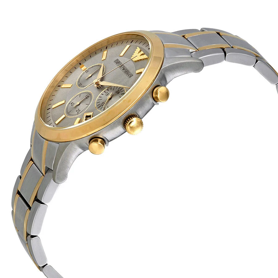 Emporio Armani Renato Chronograph Silver Dial Men's Watch AR11076