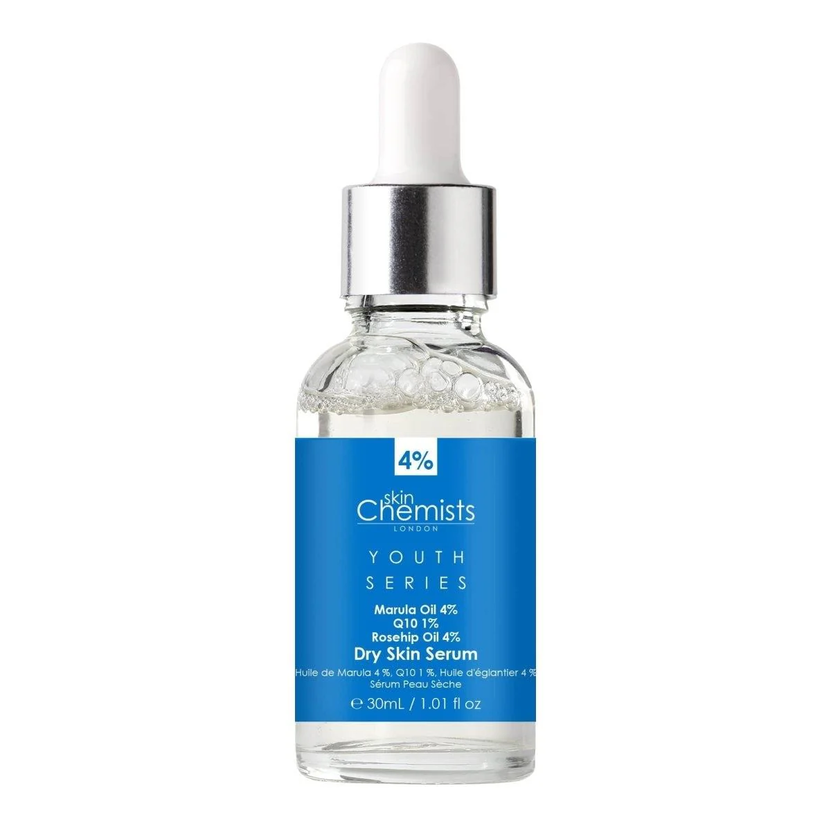 Dry Skin Serum Marulua Oil 4%, Q10 1%, Rosehip Oil 4% 30ml