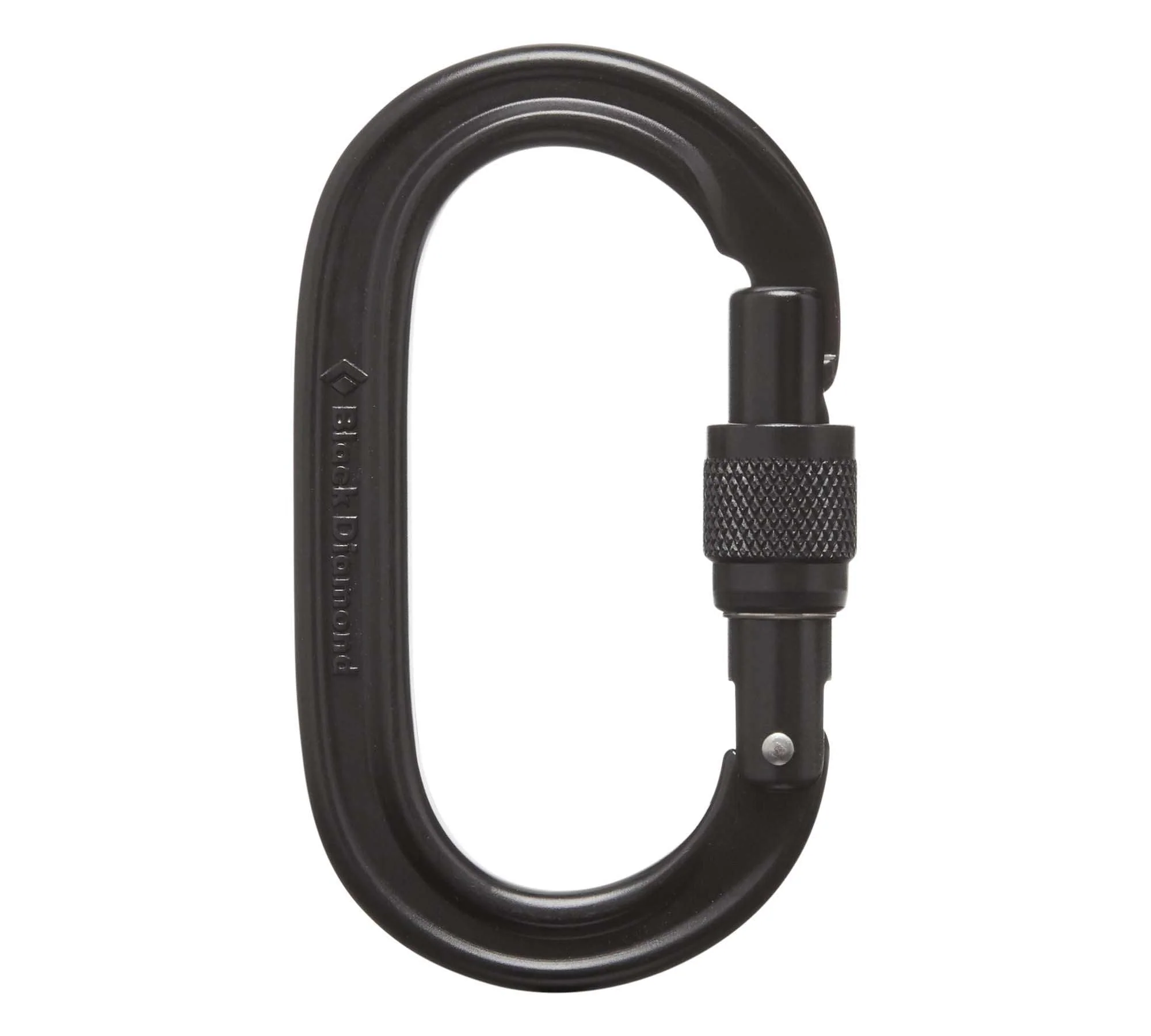 Oval Screwgate Carabiner, Black