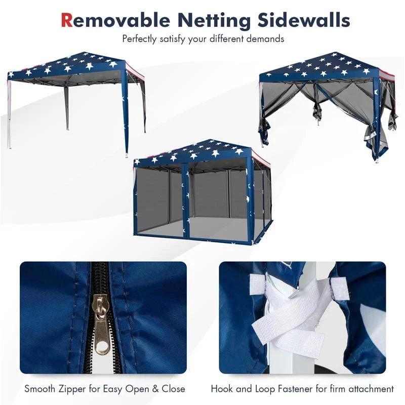 Eletriclife Outdoor 10 x 10 Feet Pop-up Canopy Tent Gazebo Canopy
