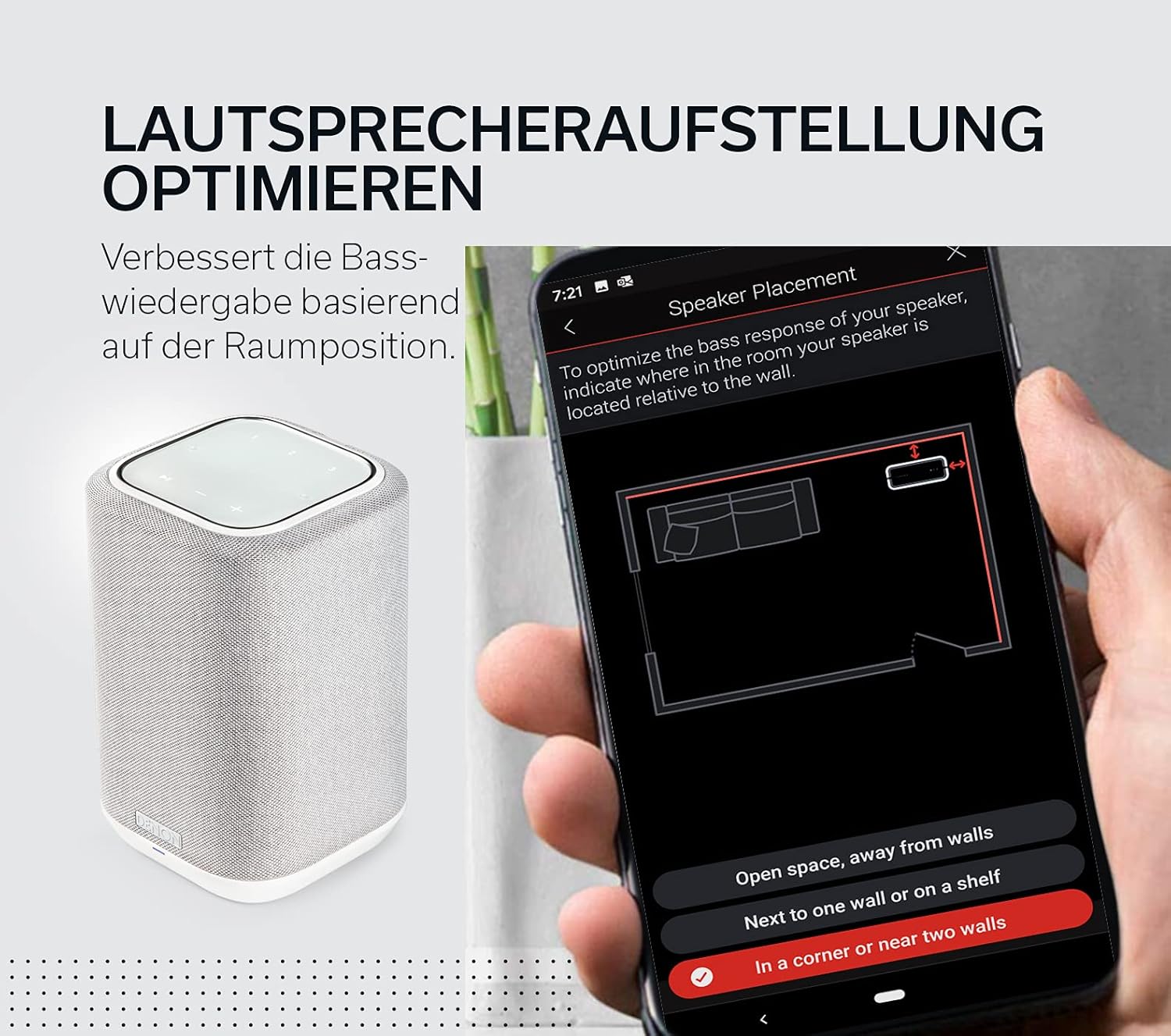 Denon Home 150 Multiroom-Lautsprecher, HiFi Lautsprecher mit HEOS Built-in, Alexa integriert, WLAN, Bluetooth, USB, AirPlay 2, Hi-Res Audio, schwarz