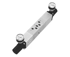 Norgren V70527-KA4, Double pressure regulator plate, ports 2  4 regulated