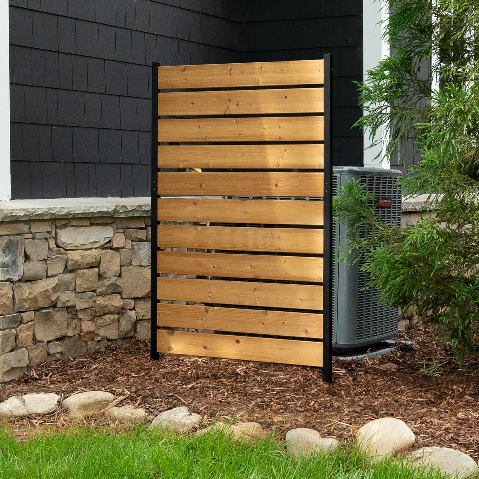 Enclo Privacy Screens 5ft H x 3.2ft W Concord Wood Outdoor Privacy Fence Screen