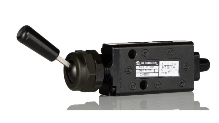 Norgren X3029602, Super X 5/2 manual valve, Black, Toggle/Toggle, 13N, G1/8