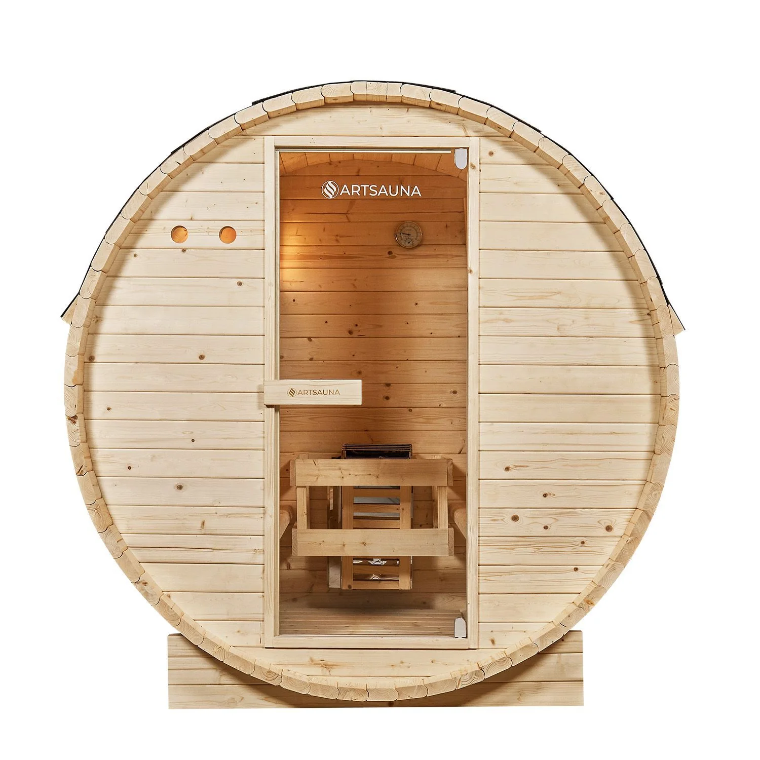 2025 Sauna barril Spitzbergen con estufa de sauna