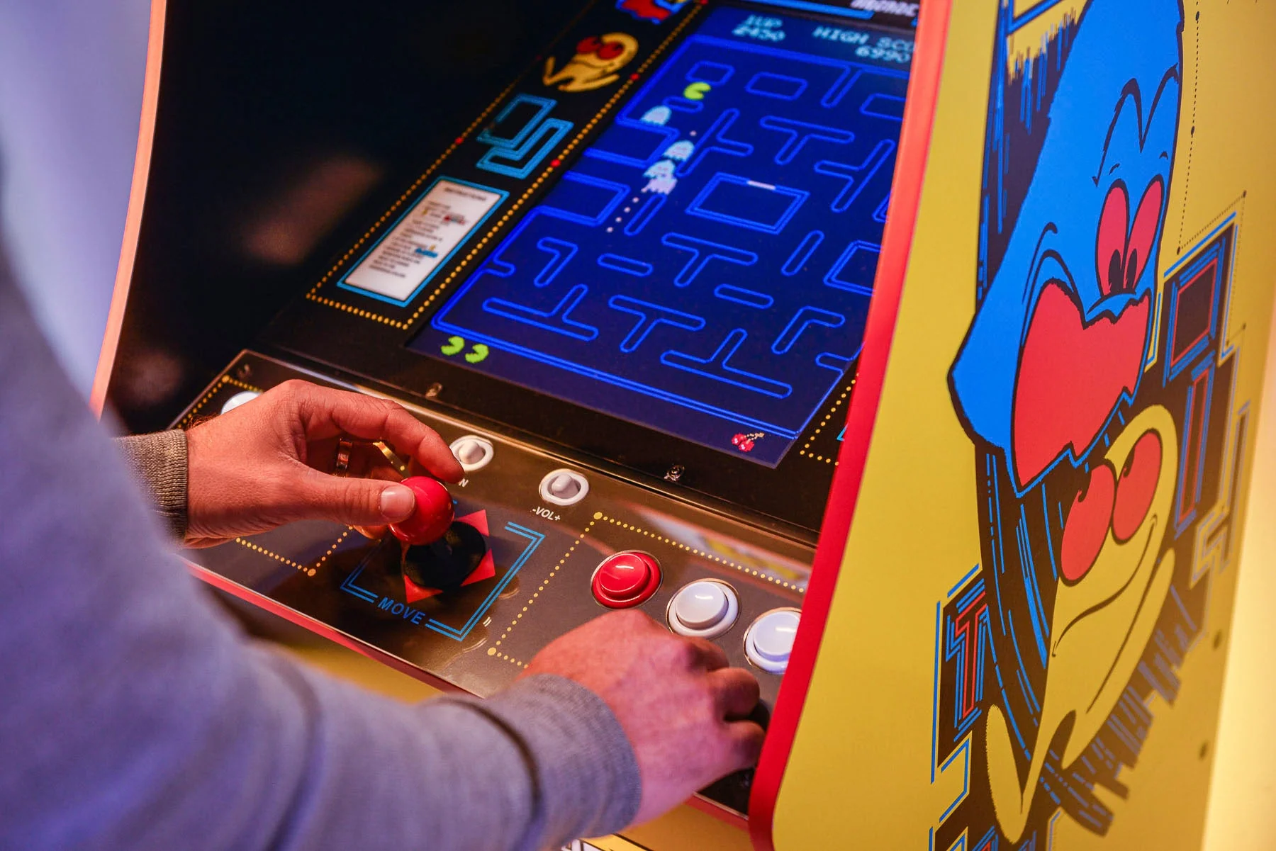 Arcade1Up – Máquina Arcade PAC-MAN Deluxe – Amarilla