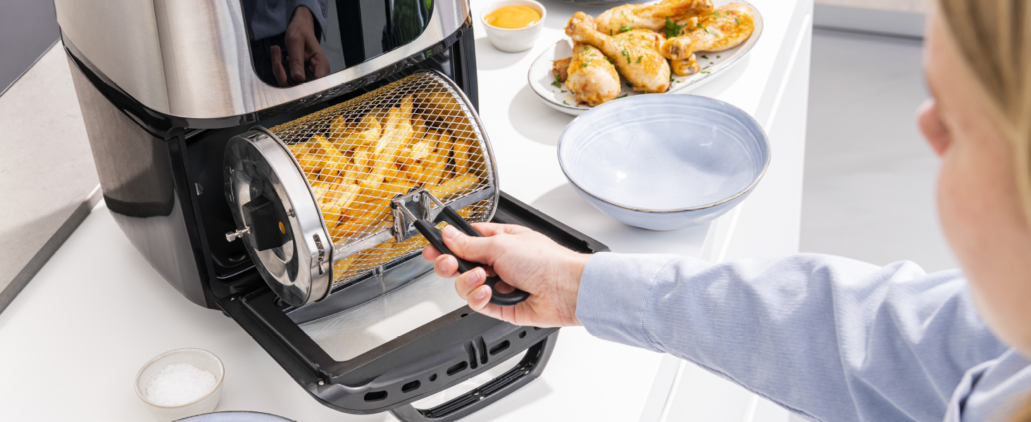 cestello rotante patatine fritte estraibile xxl xl