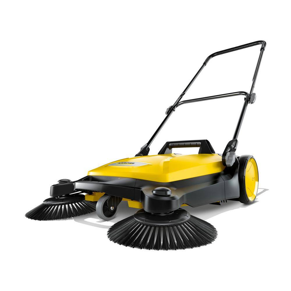 1.766-361.0 S 4 Twin Walk-Behind Outdoor Hand Push Sweeper 5.25 Gal. Capacity