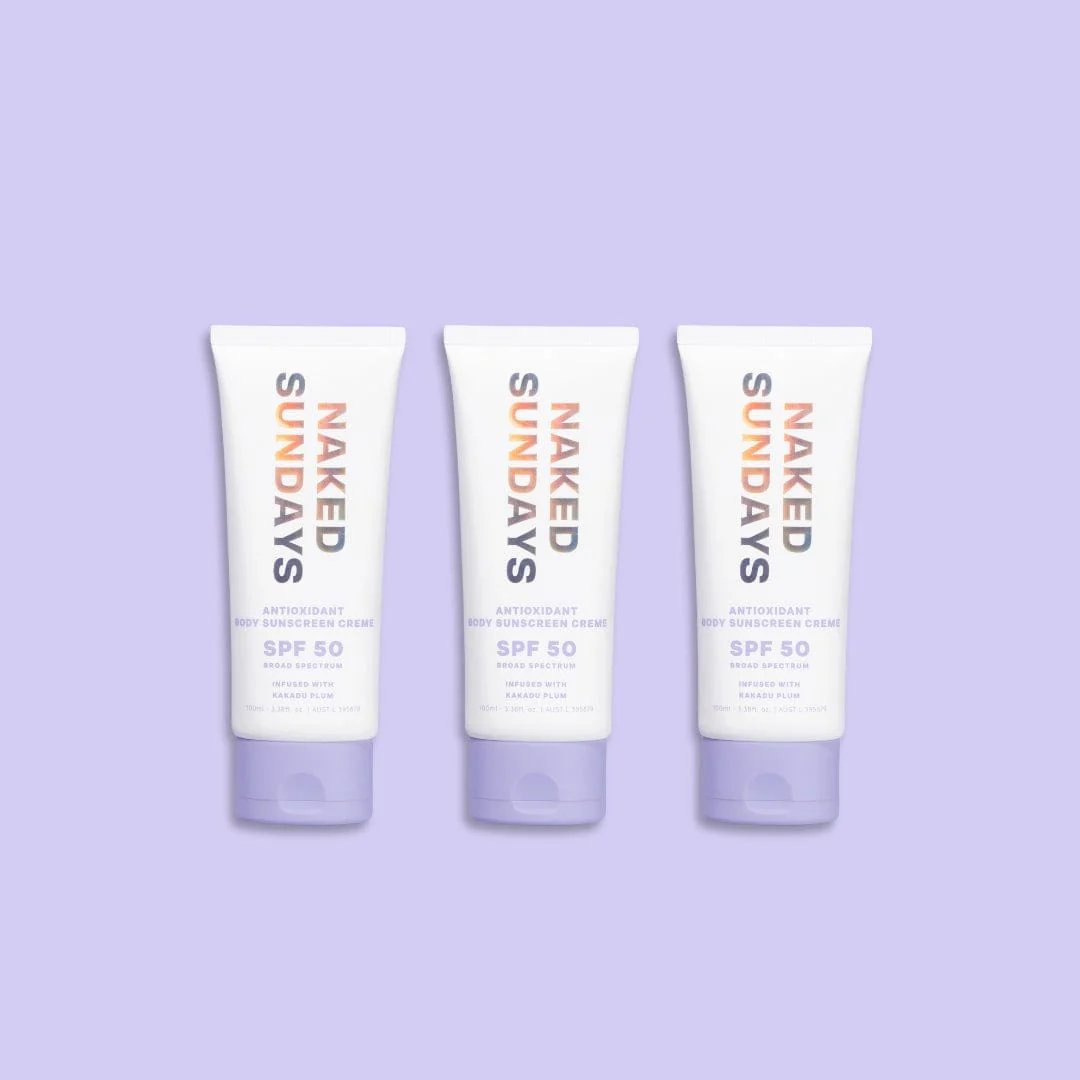 Full Size Trio Variant - SPF50 Antioxidant Body Sunscreen Crème