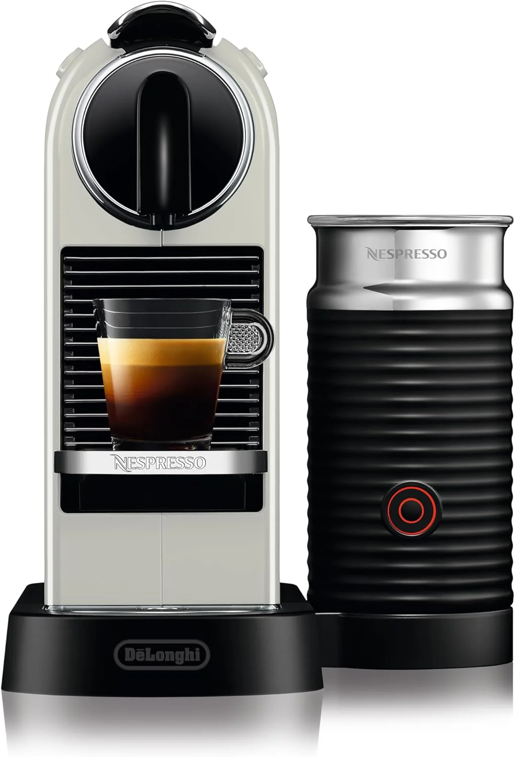 Nespresso De'Longhi EN267.BAE Citiz koffiezetapparaat met melkopschuimer, energiebesparende functie, 1710W, 1 liter, 37.2 x 21.8 x 27.7 cm, zwart