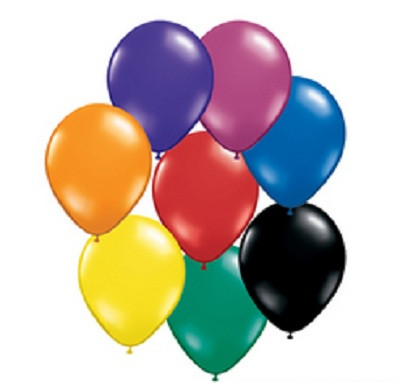 Assorted Jewel Tones Balloons 100pcs 3875