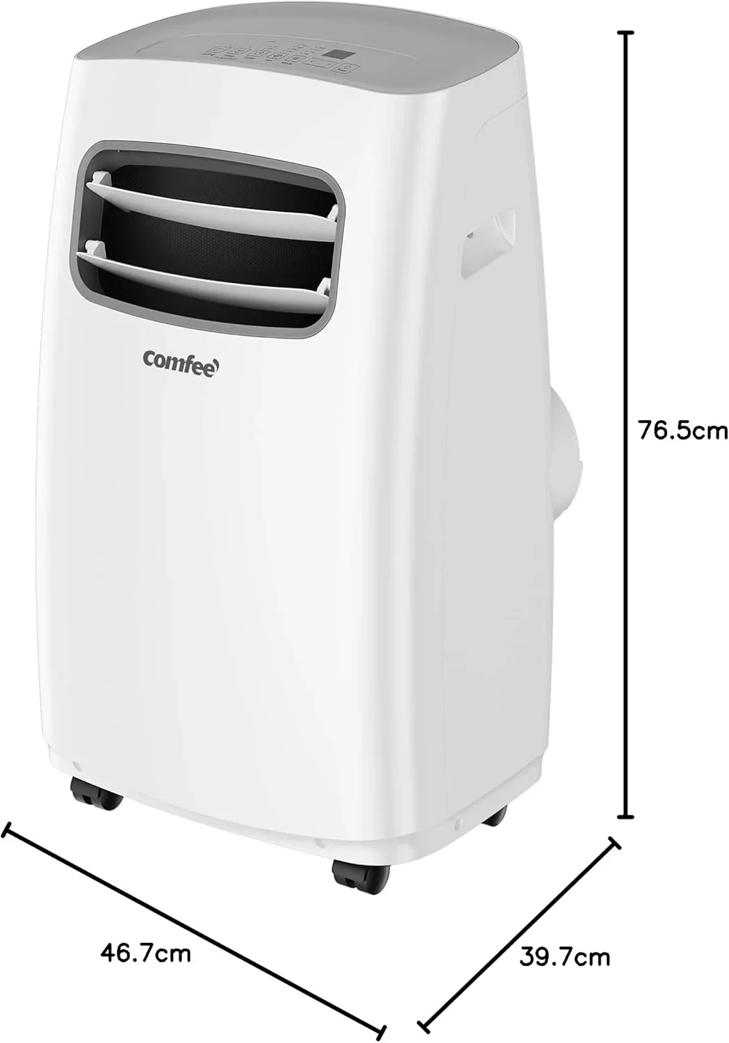 Comfee Mobiles Klimagerät MPPH-09CRN7, 9000 BTU 2,6kW, Kühlen&Ventilieren&Entfeuchten, Raumgröße bis 88m³(33㎡), Mobile Klimaanlage mit Abluftschlauch