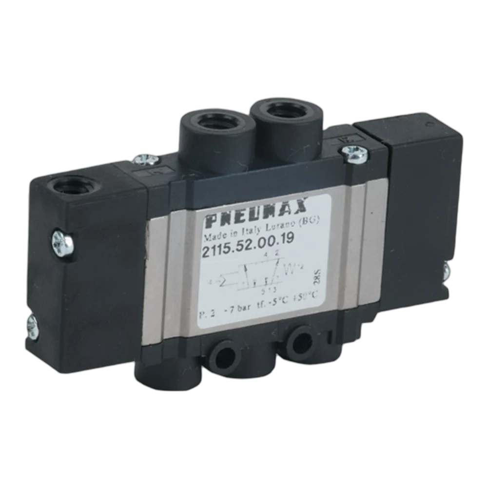 Pneumax 2115.52.00.35.12 10mm 5/2 Sol/Sol Valve 24Vdc Downward