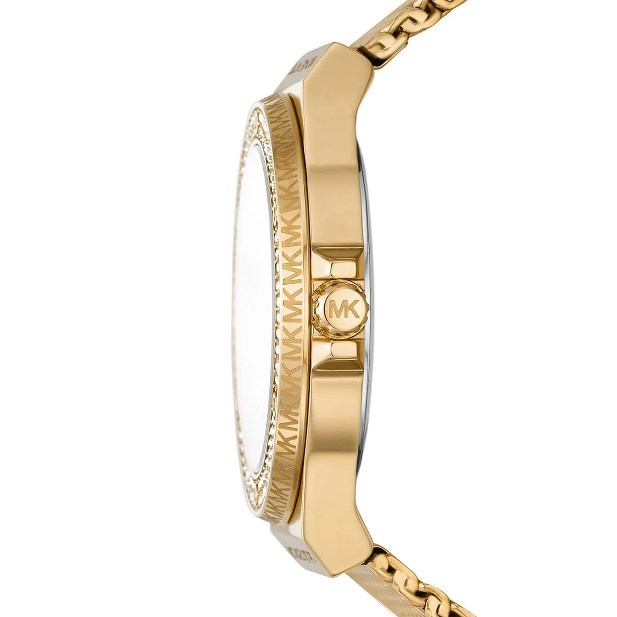 Michael Kors Lennox Pav�� Gold-Tone Mesh Women's Watch - MK7335