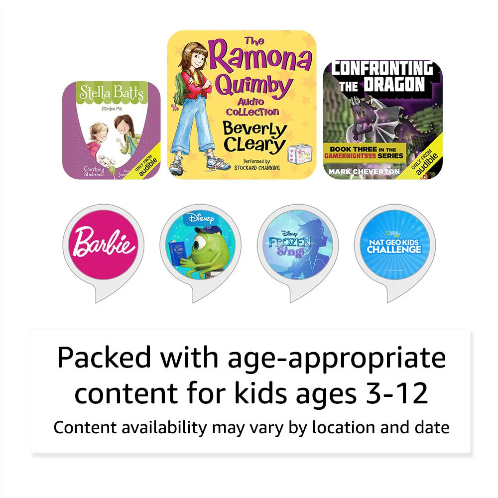 Amazon – Echo Dot Kids (5ª Generación, Lanzamiento 2022) con Alexa – Fire Dragon