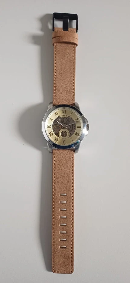 Fossil Grant Automatic Cream Dial Men's Watch ME3052 (Different Strap)
