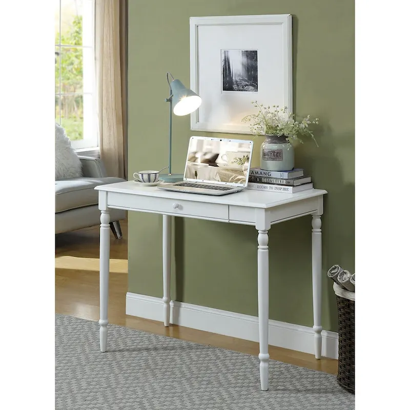 French Country 1-Drawer Desk by Convenience Concepts