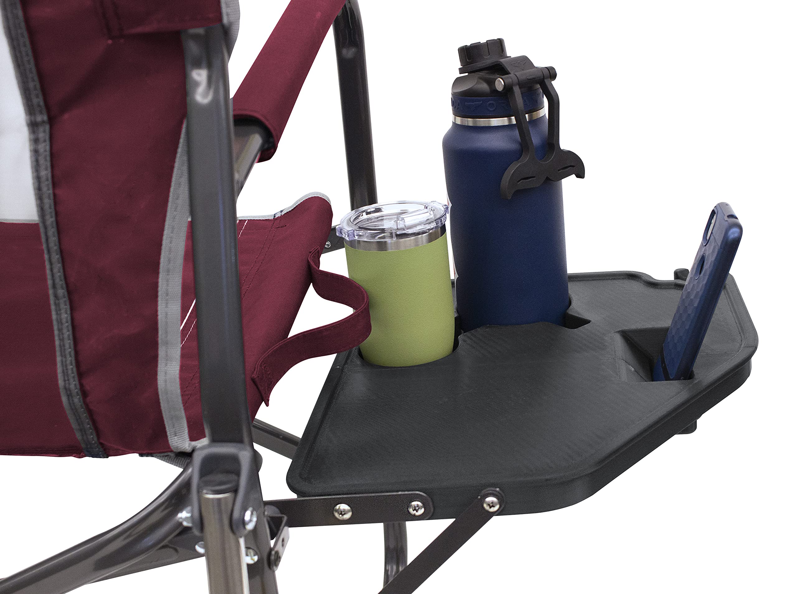 GCI Outdoor Freestyle Rocker XL Folding Rocking Chair with Side Table, Supports 250 lbs, Portable for Camping