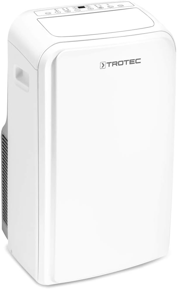 TROTEC PAC 2100 X mobile Klimaanlage 3-in-1 Kühlung, Ventilation, Entfeuchtung Monoblock-Klimagerät 2 kW 7.000 BTU/h für Raumgrößen bis 26 m² und 65 m³ 2 Ventilationsstufen