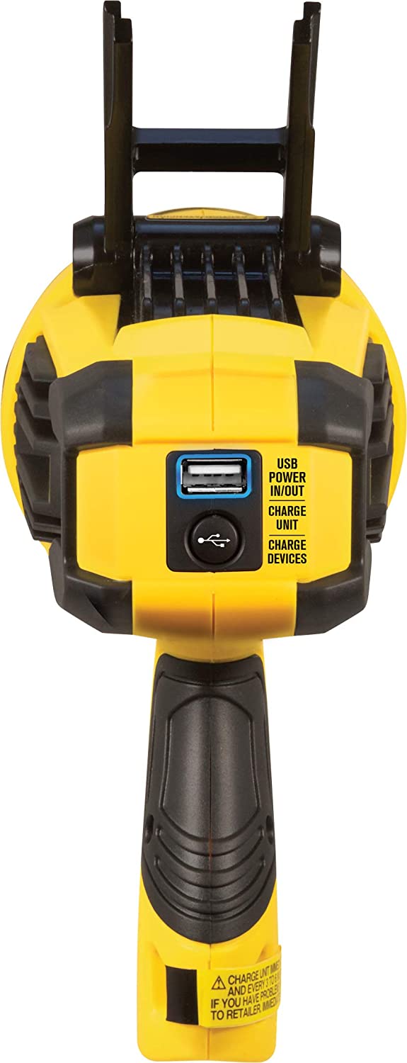 STANLEY FATMAX 2200 Lumen Lithium Ion Ultra Bright LED Spotlight Flashlight with USB Power Charger