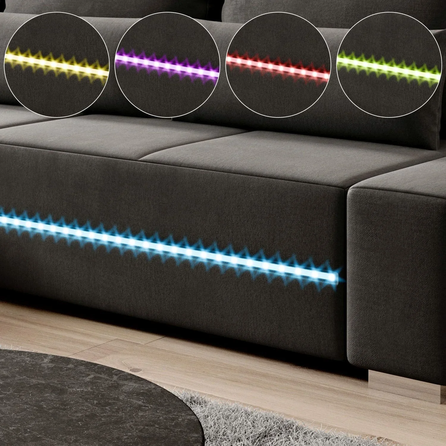 2025 Sofá Davos con LED