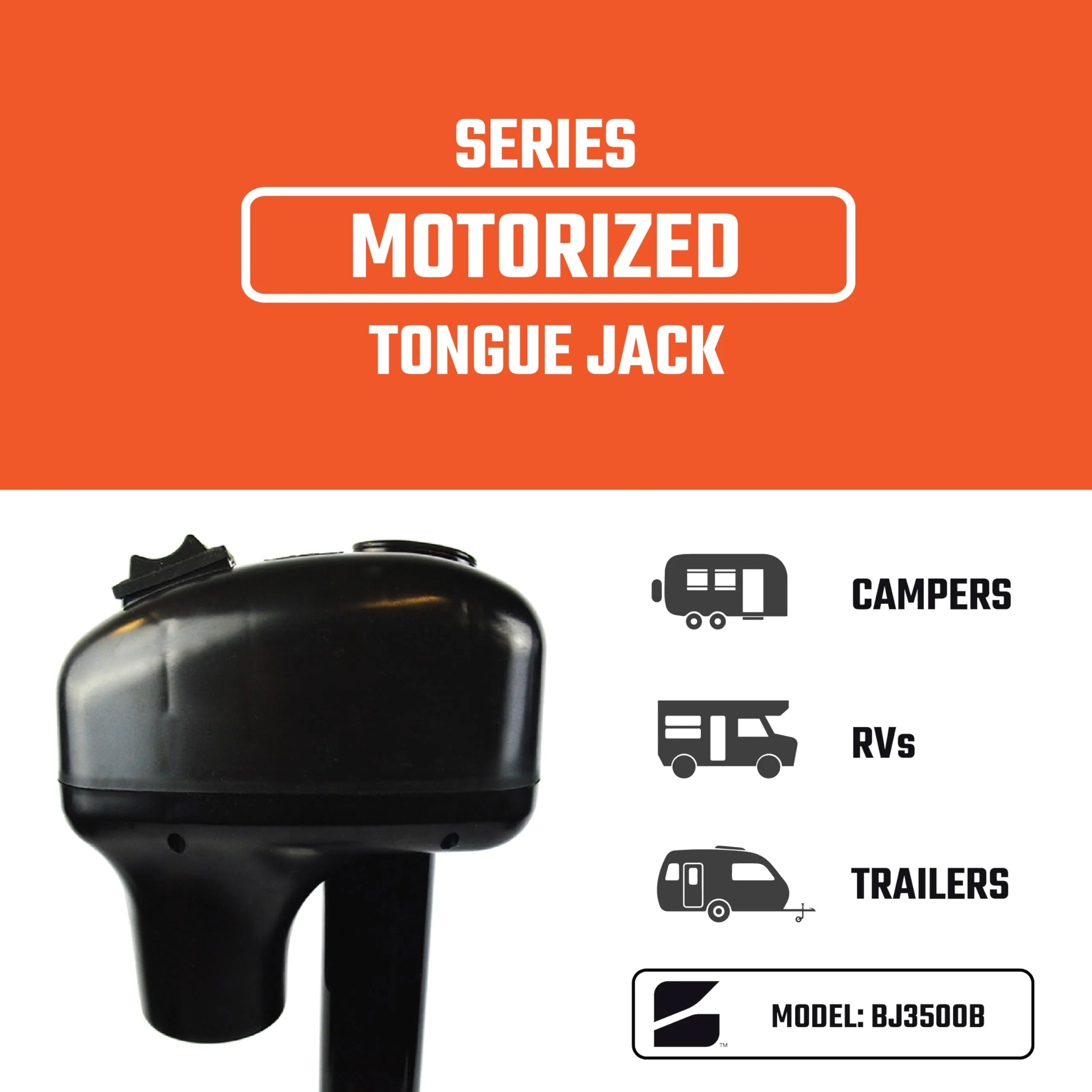 Bastion Electric Power Tongue Jack with Cover