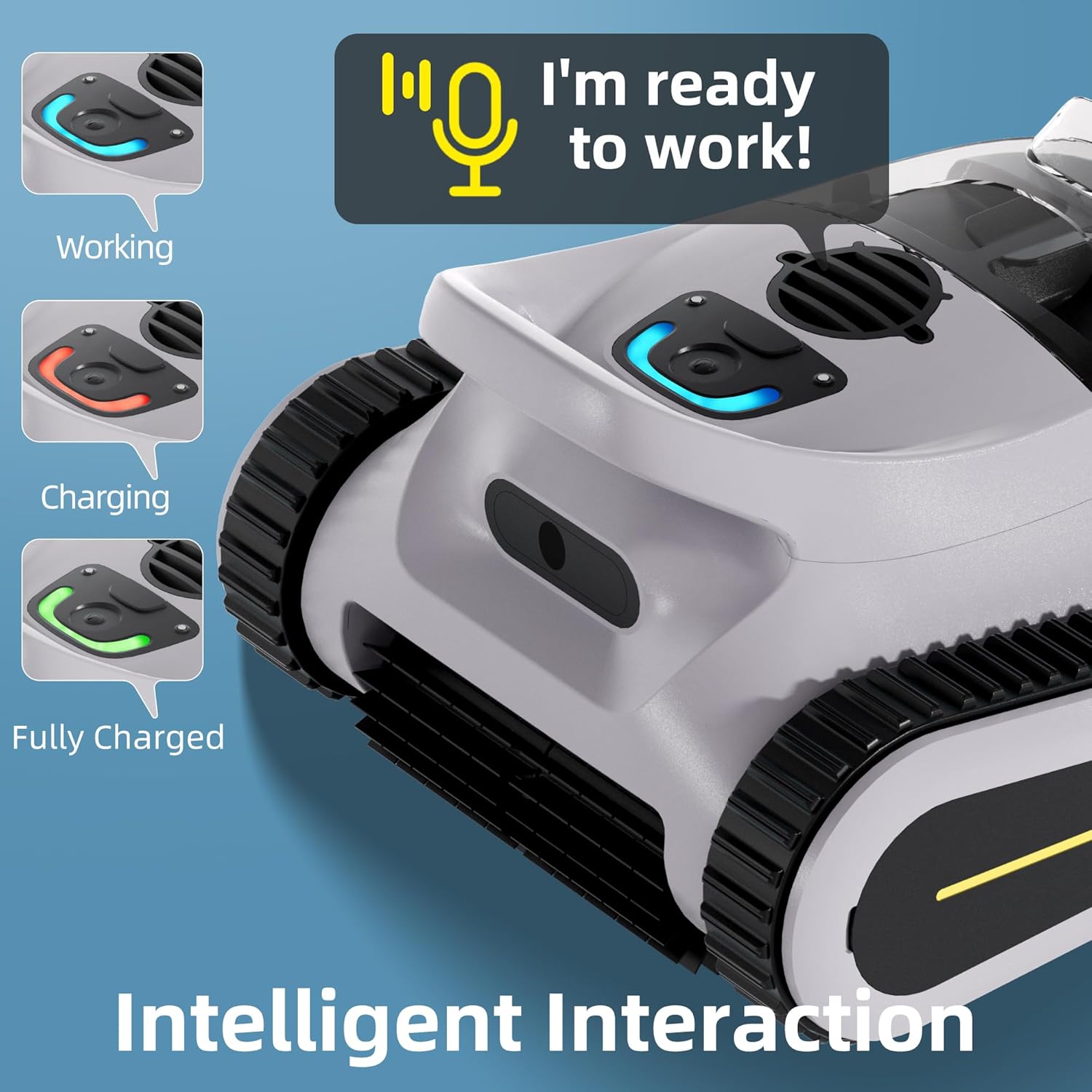 Crab Kabelloser Roboter-Poolsauger, Wandklettern, automatischer Poolreiniger, geeignet für Wände und Böden von 150 m² großen Pools