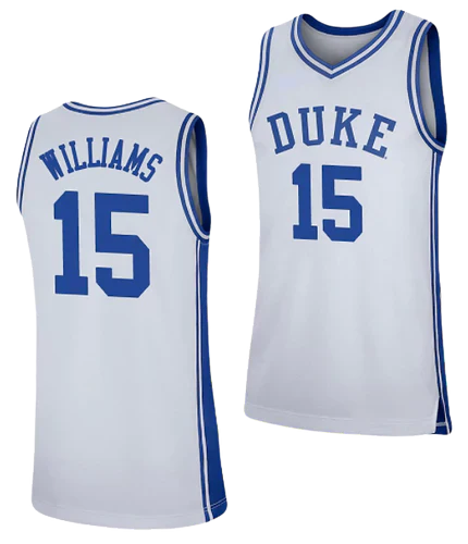 Men's #15 Mark Williams Duke Blue Devils College Basketball Jersey